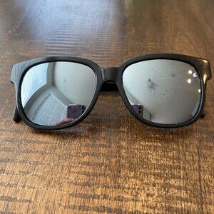 Diesel DL0074-1 col. 01D Black Polarized Sunglasses Silver Mirror Lens Eyewear